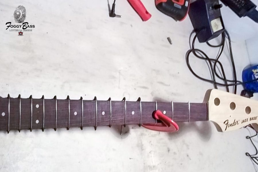 Refrettatua su Fender Jazz Bass Fretless Made in Usa Refrettatua Fender Jazz Bass Fretless Made in Usa